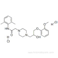 1-Piperazineacetamide,N-(2,6-dimethylphenyl)-4-[2-hydroxy-3-(2-methoxyphenoxy)propyl]-, hydrochloride(1:2) CAS 95635-56-6